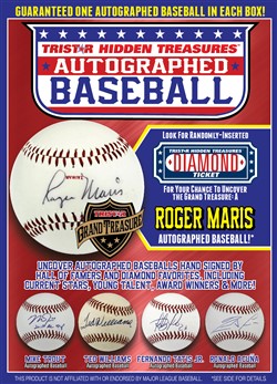 2022 TriStar Hidden Treasures Diamond Stars Autographed Baseball